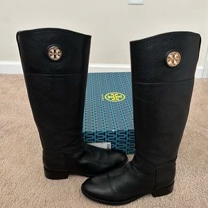 Black Tory Burch Boots. Size 9